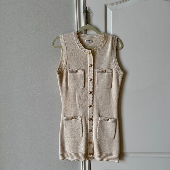 Reformation Catalina 100% Organic Cotton Knit Minidress Size M - Picture 5 of 10
